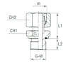 Stud Standpipe Adaptor with Elastomer Seal Thread BSP Parallel - Equipped B3 Ring