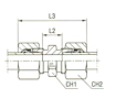 Straight Coupling - Body Only - Equipped B4 Ring