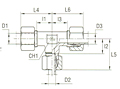 Reducing Tee - Equipped B3 Ring