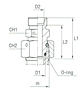 Reducing Tube Adapter with Swivel Nut L Series - Body Only