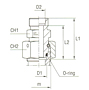 Reducing Tube Adapter with Swivel Nut S Series - Body Only