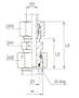 Reducing Tube Adapter with Swivel Nut S Series - Equipped B3 Ring