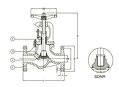 PN 16 Ductile Iron Globe Valve, SDNR