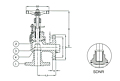 PN 16 Cast Iron Angle Valve, SDNR