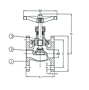 PN 16 Bronze Globe  Valve, Union Bonnet