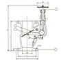 PN 10 Cast Steel Storm Valve, Vertical Pattern