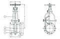 Class 150 Bronze NRS Gate Valve, Bolted Bonnet - Non Rising Stem