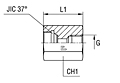 Gauge Coupling Thread BSP Parallel Form X  - O-ring Body