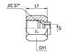 Gauge Coupling Thread BSP Parallel FormY  - O-ring Body