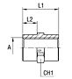 Female Straight Adapter Thread Metric Parallel