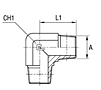 Male 90° Adapter Thread NPT