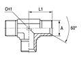 Male Equal Tee Adapter Thread BSP Parallel