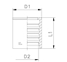 Ferrule for Hose 1SN-R1AT - 2SC No Skive