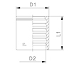 Ferrule for Hose 2SN-R2AT No Skive