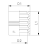 Ferrule for Hose 4SH Skive