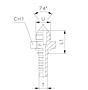 Straight - JIC 74° Cone UNF/UN-2A Thread