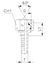 Straight Thurst-Wire/Slip-On Nut - 60° Cone with O-Ring Parallel Metric Thread X