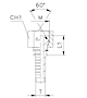 Straight Thurst-Wire/Slip-On Nut - 60° Cone with O-Ring Parallel Metric Thread Y