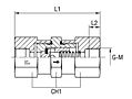 Female Non Return Valve Thread BSP Parallel