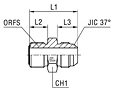 Adapter SAE J1453 / SAE J514 - Standard