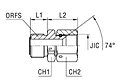 Adapter SAE J1453 / SAE J514 with Swivel Nut